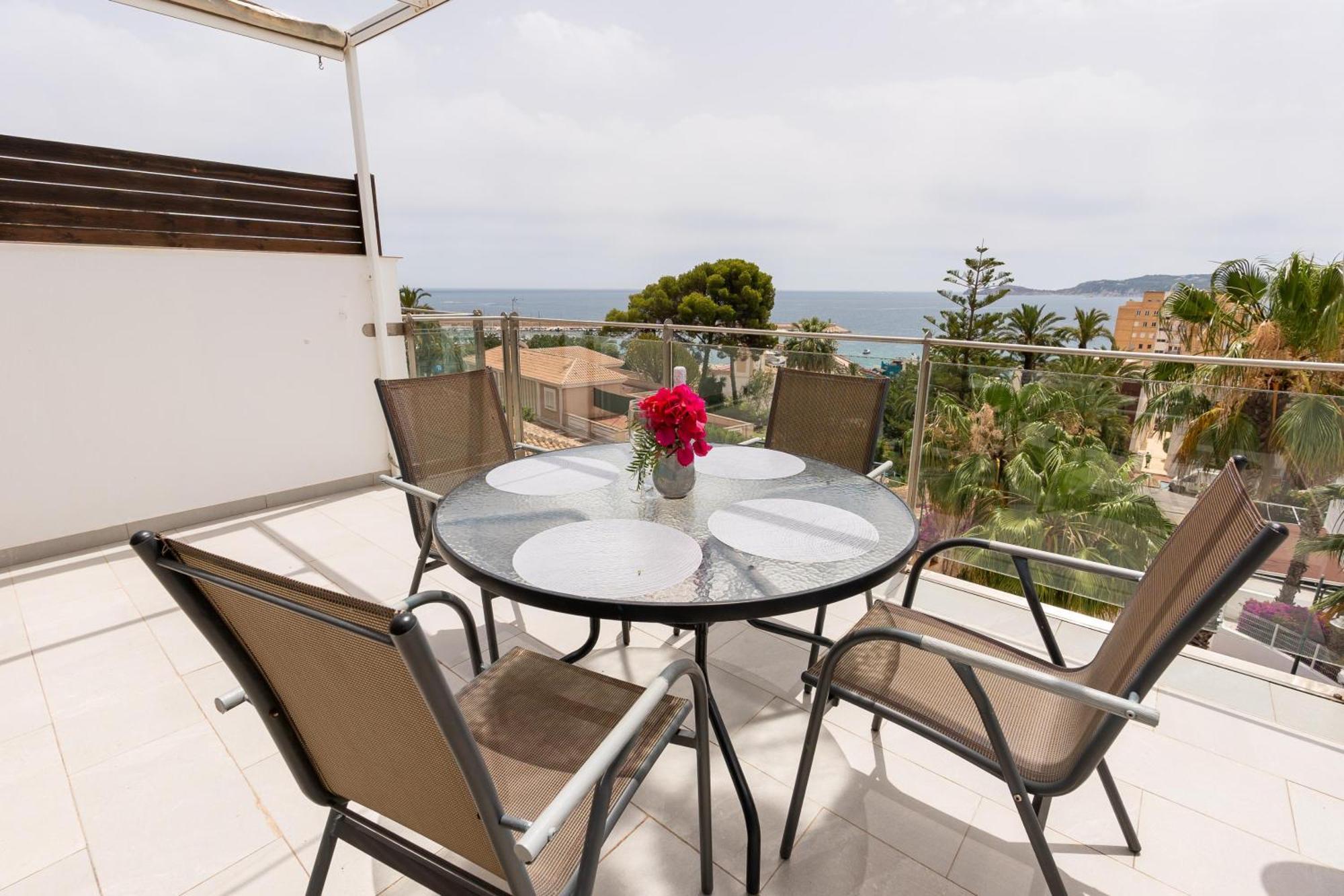 Javea Port Townhouse With Amazing Sea Views & Communal Pool Villa Kültér fotó